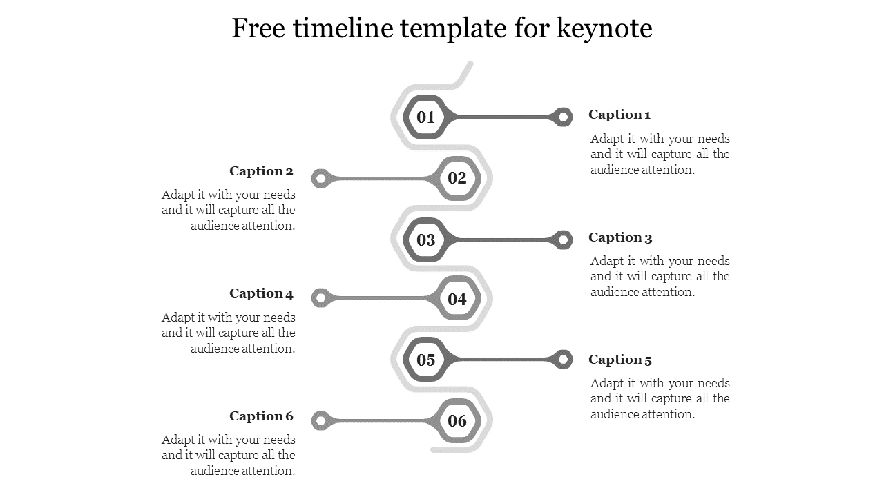 free timeline template for keynote-Gray